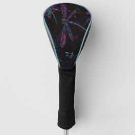 Hübsche Lila Pixeldrachenfliege Golf Headcover