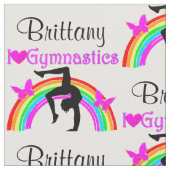 HÜBSCHE LILA RAINBOW GYMNASTIK FABRIK STOFF (Nahaufnahme)