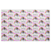 HÜBSCHE LILA RAINBOW GYMNASTIK FABRIK STOFF (Fat Quarter (45,7 x 55,9 cm))