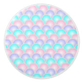 hübsche, lila, rosa Aquarelle Keramikknauf (Vorderseite)