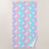 hübsche, lila, rosa Aquarelle Strandtuch (Vorderseite)