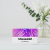 Hübsche Lila Rosa Blume Petals Visitenkarte (Stehend Vorderseite)