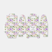 Hübsche Lila Rose Floral 90. Geburtstag Geschenkschachtel (Ungefaltet)