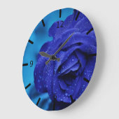 Hübsche Lila Rose Große Uhr (Winkel)