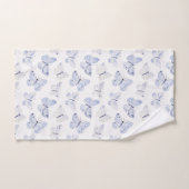 Hübsche Lila Schmetterlinge Badhandtuch Set (Handtuch)