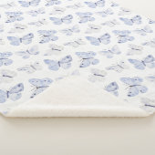 Hübsche Lila Schmetterlinge Sherpadecke (3/4)