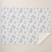 Hübsche Lila Schmetterlinge Sherpadecke (Vorderseite (Horizontal))