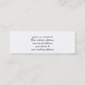 Hübsche lila Schmetterlingsgeschäftskarten Mini Visitenkarte (Rückseite)