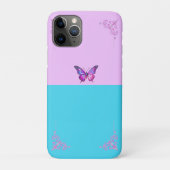 Hübsche Lila Schmetterlingsklammern iPhone 11 Pro Case-Mate iPhone Hülle (Rückseite)