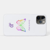 Hübsche Lila Spread Your Wings Schmetterling Case-Mate iPhone Hülle (Rückseite (Horizontal))