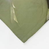 Hübsche lila Stiefmütterchen Aquarellmalerei Fleecedecke (Ecke)