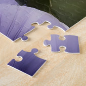 Hübsche lila Stiefmütterchen Aquarellmalerei Puzzle (Seite)