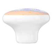 Hübsche Lila süße Träume Regenbogen Unicorn Keramikknauf (Seitenansicht)