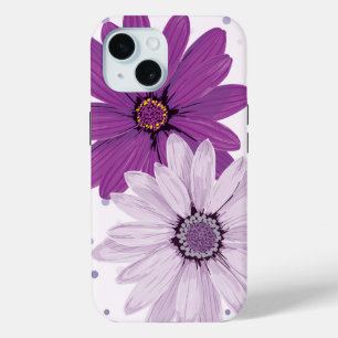 Hübsche Lila Tageszeitungen Custom Floral Case-Mate iPhone Hülle