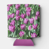 Hübsche Lila Tulissen Dosenkühler (Rückseite)