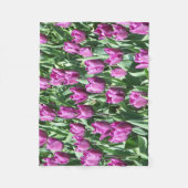 Hübsche Lila Tulissen Fleecedecke (Vorderseite)