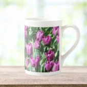 Hübsche Lila Tulissen Porzellantasse