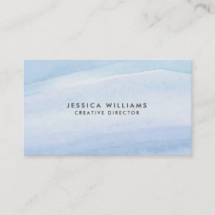 Hübsche Lila und Blue Watercolor Business Card Visitenkarte