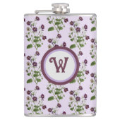 Hübsche lila und blumenreiche Reben mit Flachmann (Vorderseite)