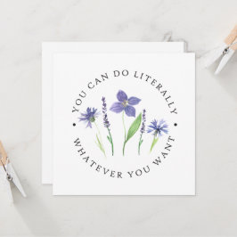 Hübsche Lila und Lavender Wasserfarben-Wildblume