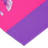 Hübsche lila und liebliche rosa Wohngestaltung Tischdecke (Schrägansicht)