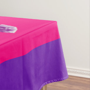 Hübsche lila und liebliche rosa Wohngestaltung Tischdecke