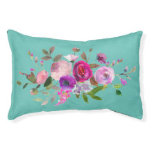 Hübsche lila und lila Aquarellblüte