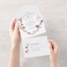 Hübsche Lila und rosafarbene Pea Wedding