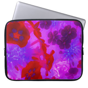 Hübsche lila und rote Garten-Phlox-Blumen Laptopschutzhülle
