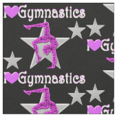 HÜBSCHE LILA UND SCHWARZE GYMNASTIK-FABRIK STOFF (Nahaufnahme)