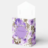 Hübsche Lila und weiße Blumenzelt - Gesichtskasten Geschenkschachtel (Geöffnet)