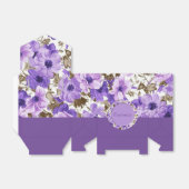 Hübsche Lila und weiße Blütenzelte Box 2 Geschenkschachtel (Ungefaltet)