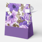 Hübsche Lila und weiße Blütenzelte Box 2 Geschenkschachtel (Rückseite)