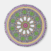 Hübsche Lila und weiße Daisy Blume Tile Mosaik Magnet (Vorne)