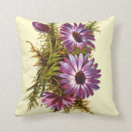 Hübsche Lila Vintage Blume Kissen