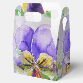 Hübsche Lila Viola Floral Wedding Cake Gefallen Bo Geschenkschachtel (Geöffnet)