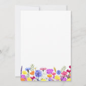 Hübsche Lila Wildblume Erwachsene 100. Geburtstag Einladung (Rückseite)