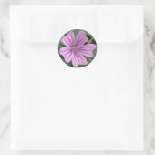 Hübsche Lila Wildblume Runder Aufkleber (Tasche)