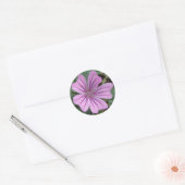 Hübsche Lila Wildblume Runder Aufkleber (Umschlag)