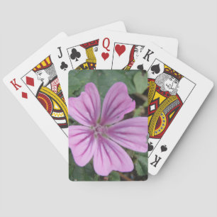 Hübsche Lila Wildblume Spielkarten