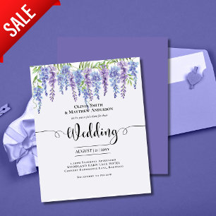 Hübsche Lila Wisteria Floral Hochzeit