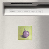 Hübsche Lila Zwiebelmagnete Magnet (In Situ (Geschirrspüler))