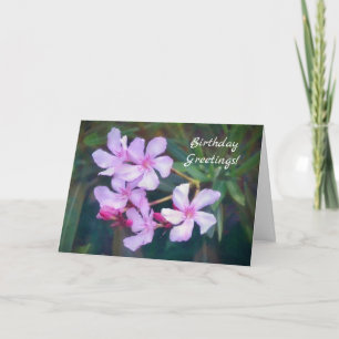 Hübsche Lilac Dainty Blume Geburtstagskarte Karte
