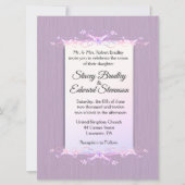 Hübsche Lilac Simplicity Hochzeit Einladung (Vorderseite)