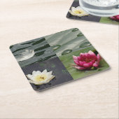 Hübsche Lilien Rechteckiger Pappuntersetzer (angewinkelt)