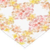 Hübsche Lilienblütenpastel Rosa Gelb Tischdecke (Schrägansicht)