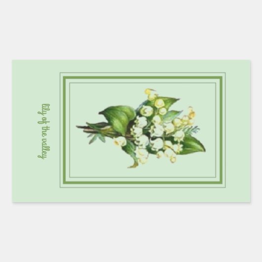 Hübsche Lily of the Valley Glossy Stickers (Vorderseite)