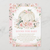 Hübsche Little Pumpkin Rose Gold Books für Baby Begleitkarte (Vorne/Hinten)