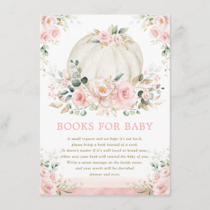 Hübsche Little Pumpkin Rose Gold Books für Baby Begleitkarte