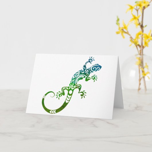 Hübsche Lizzard, Muttertag Karte (Gelbe Blume)